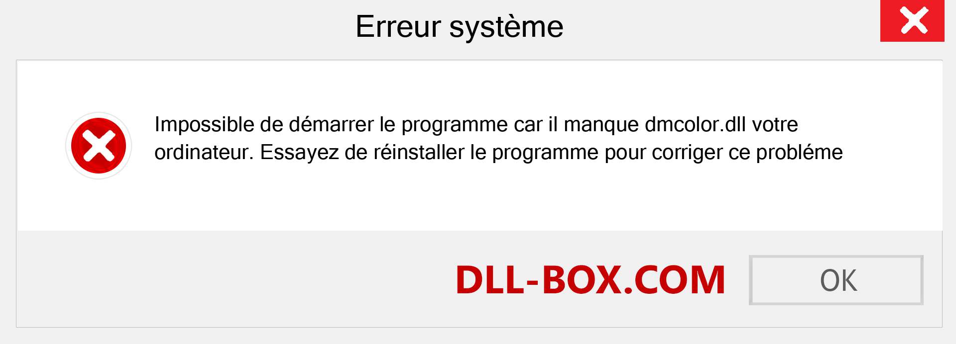 Le fichier dmcolor.dll est manquant ?. Télécharger pour Windows 7, 8, 10 - Correction de l'erreur manquante dmcolor dll sur Windows, photos, images